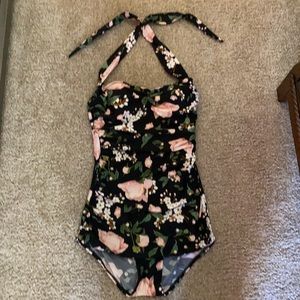 ModCloth floral one piece swimsuit 10
